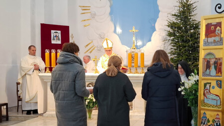 Msza św. pod przewodnictwem Ks. Nuncjusza - przyrzeczenia oblackie