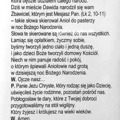 Modlitwa na odwrocie